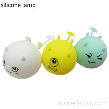 Lampe de nuit en silicone de dessin animé USB conduit lampe en silicone